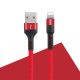 Datový kabel Maxlife Apple iPhone - lightning 1m, 2A, červený