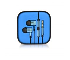 Sluchátka HF Stereo MI box metal - Modré