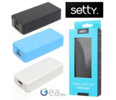 Externí baterie Powerbank SETTY 4000 mAh, černá