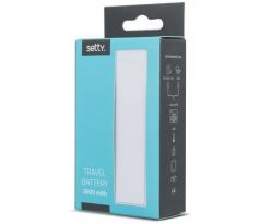 Externí baterie Powerbank SETTY 2600 mAh, bílá