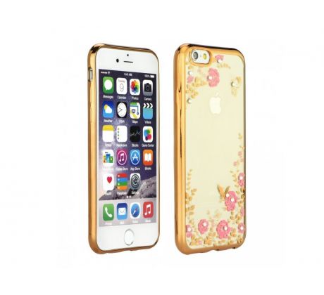 Crystal pouzdro zlaté iPhone XS Max 6,5"