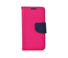 Pouzdro Fancy Book Huawei P8 (GRA-L09), růžová-modrá