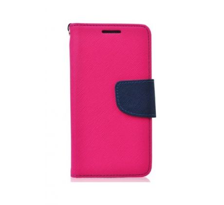 Pouzdro Fancy Book Huawei P8 (GRA-L09), růžová-modrá