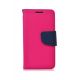 Pouzdro Fancy Book Huawei P10 lite (WAS-LX1), růžová-modrá