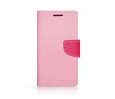Pouzdro Fancy Book Samsung Galaxy J1 2016 (J120), růžová