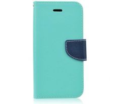 Pouzdro Fancy Book LG K8 2017, tyrkysová-modrá