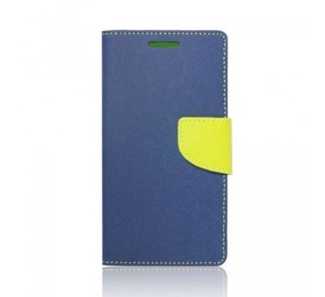 Pouzdro Fancy Book Huawei Y600 (Y600-U531), modrá-zelená