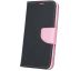 Pouzdro Fancy Book Samsung Galaxy A40 (A405), černá-sv růžová