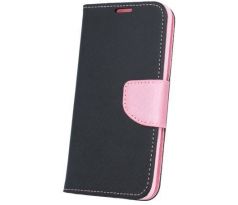 Pouzdro Fancy Book Samsung Galaxy A50 (A505), černá-sv růžová