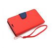 Pouzdro Fancy Book Huawei Y600 (Y600-U531), červená-modrá