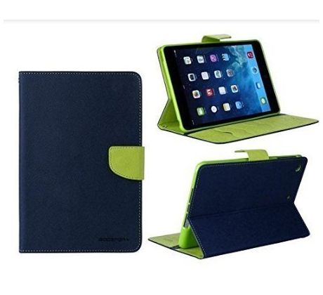 Pouzdro Goospery Fancy book Apple iPad AIR 2, modrá-zelená