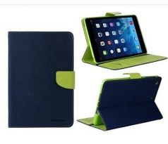 Pouzdro Goospery Fancy book Apple iPad 2/3/4, modrá-zelená