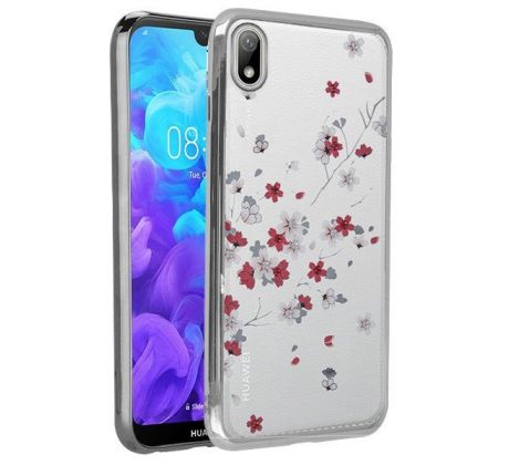 Gelové pouzdro Huawei Y7 2019 CRYSTAL stříbrné