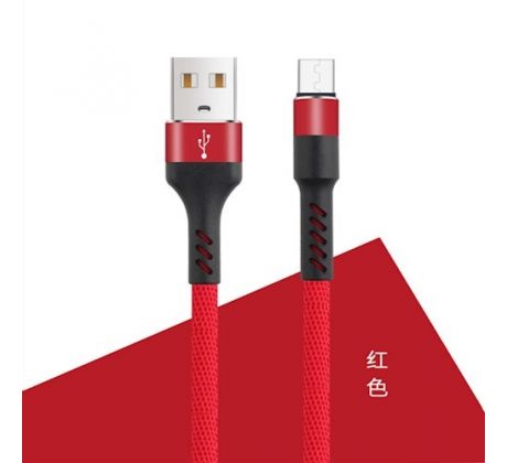 Datový kabel Maxlife micro USB ; 1m, 2A, červený