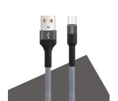 Datový kabel Maxlife micro USB ; 1m, 2A, šedý