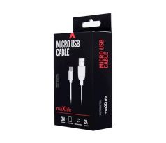 Datový kabel Maxlife micro USB ; 3m, 2A, bílý