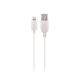 Datový kabel Maxlife Apple iPhone - lightning, 0,2m, 2A, bílý