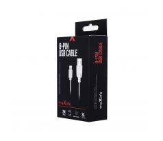 Datový kabel Maxlife Apple iPhone - lightning, 3m, 2A, bílý