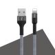 Datový kabel Maxlife Apple iPhone - lightning 1m, 2A, šedý