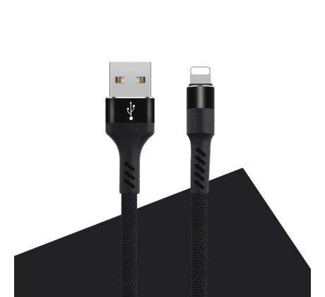 Datový kabel Maxlife Apple iPhone - lightning 1m, 2A, černý