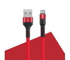 Datový kabel Maxlife USB - C ; 1m, 2A, červený