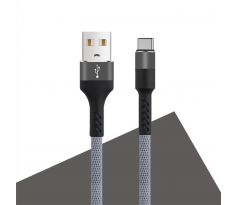 Datový kabel Maxlife USB - C ; 1m, 2A, šedý