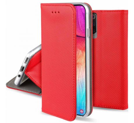 Pouzdro Fancy Book - Samsung M21 červená magnet