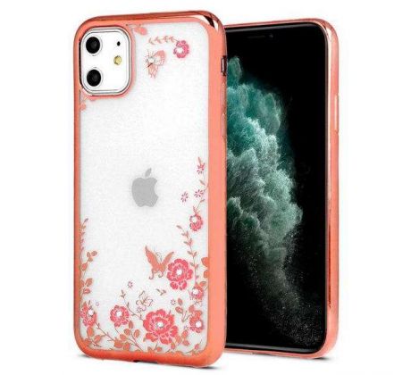 Pouzdro Apple iPhone 12/12 Pro, Crystal růžové