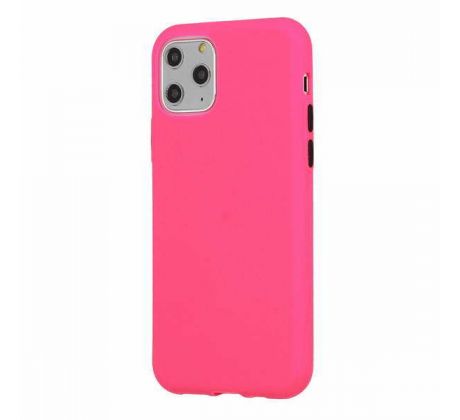 Pouzdro Apple Iphone 12 Mini 5,4" gelové růžové s černými tlačítka