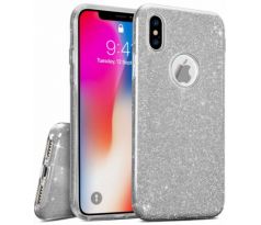 Pouzdro Apple Iphone 12/12 Pro 6,1 glitter střibrný