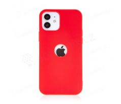 Pouzdro Apple Iphone 12/12 Pro 6,1" červene s otvorem pro jablko