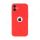 Pouzdro Apple Iphone 12 Mini 5,4" gelové červené s otvorem na jablko a ochranou na fotoaparátu