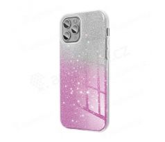 Pouzdro Apple Iphone 12 Mini 5,4" glitter růžovo-střibrný