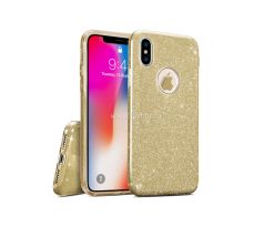 Pouzdro Apple Iphone 12 Mini 5,4" glitter zlatý s otvorem na jablko