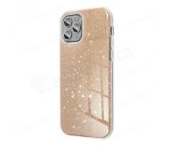 Pouzdro Apple Iphone 12 Mini 5,4" glitter zlatý