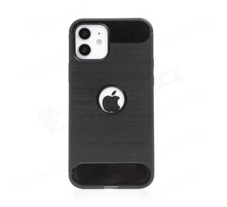 Pouzdro Apple Iphone 12 Mini 5,4" gelové CARBON s otvorem na jablko