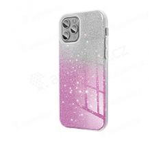 Pouzdro Apple Iphone 12/12 Pro 6,1 glitter růžovo-střibrný