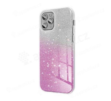 Pouzdro Apple Iphone 12/12 Pro 6,1 glitter růžovo-střibrný