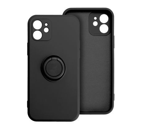 Pouzdro Apple Iphone 12 Pro Max 6,7 gelové černá s popsocket a ochranou na fotoaparátu