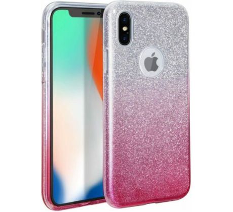 Pouzdro Apple Iphone 12 Pro Max, glitter růžovo-střibrný