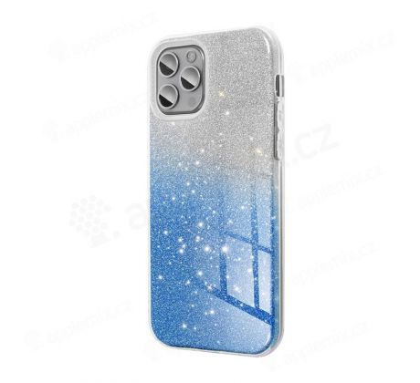 Pouzdro Apple Iphone 12 Pro Max, glitter střibrno-modrý