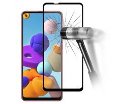 Tvrzené sklo na display Samsung Galaxy A42 ZAHNUTÉ ČERNÉ