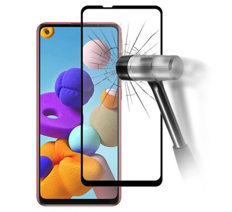 Tvrzené sklo na display Samsung Galaxy A42 ZAHNUTÉ ČERNÉ
