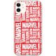 Gelové pouzdro Apple Iphone 12 Mini červené-bílé Marvel